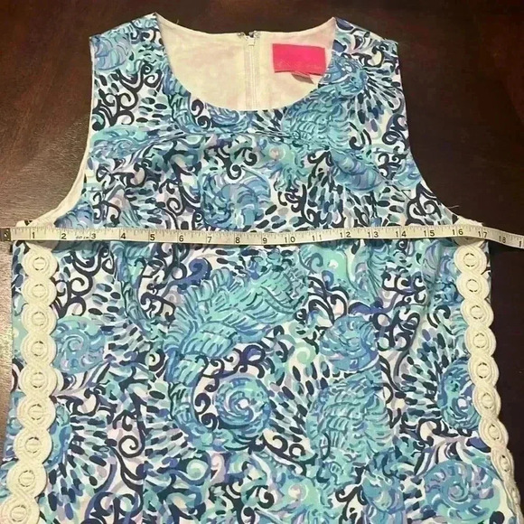Lilly Pulitzer NWOT Mila Stretch Shift Dress Light Aqua Spritz  Size 6 - Picture 13 of 13